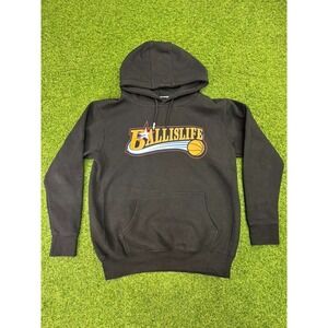 Ballislife The Answer 76ers Hoodie Mens Small Black Basketball Graphic Outdoor